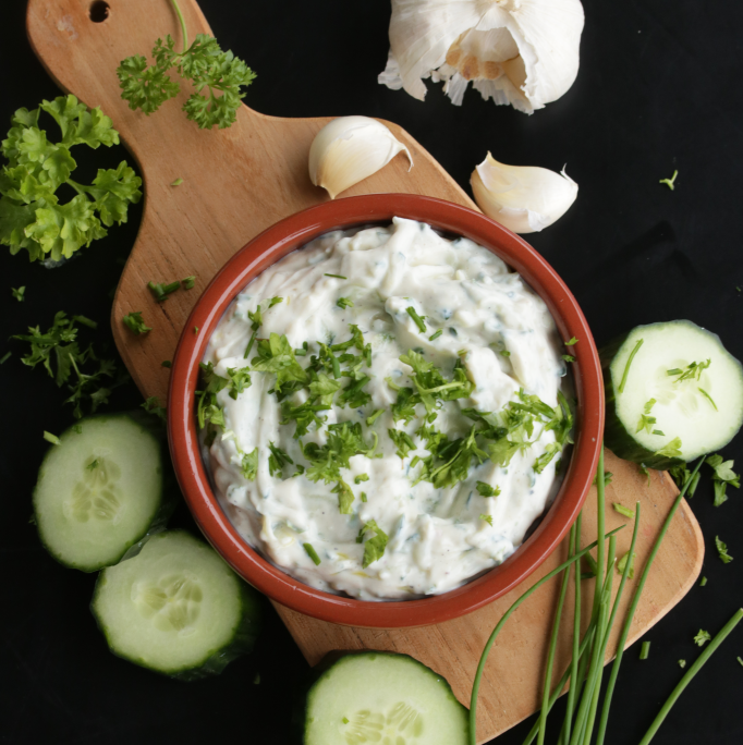  Frisk og melkefri tzatziki