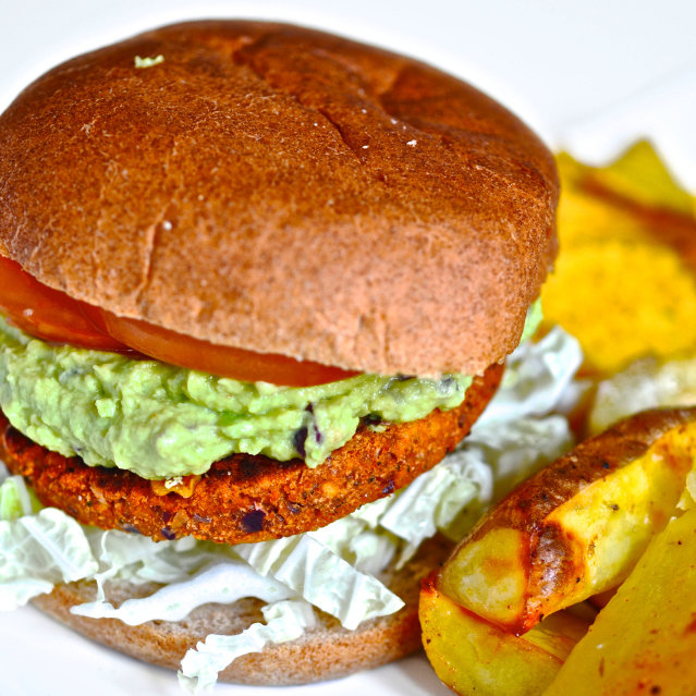  Tofuburger med smak av tex-mex