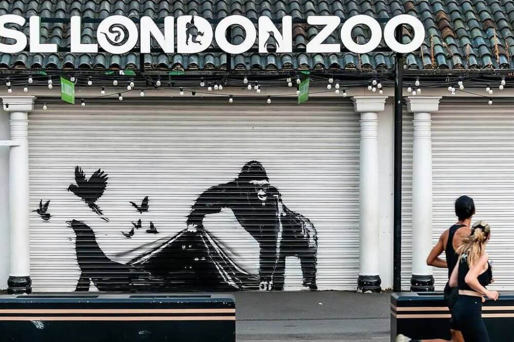 Er Banksy veganer? Ny gatekunst i London har ført til spekulasjoner