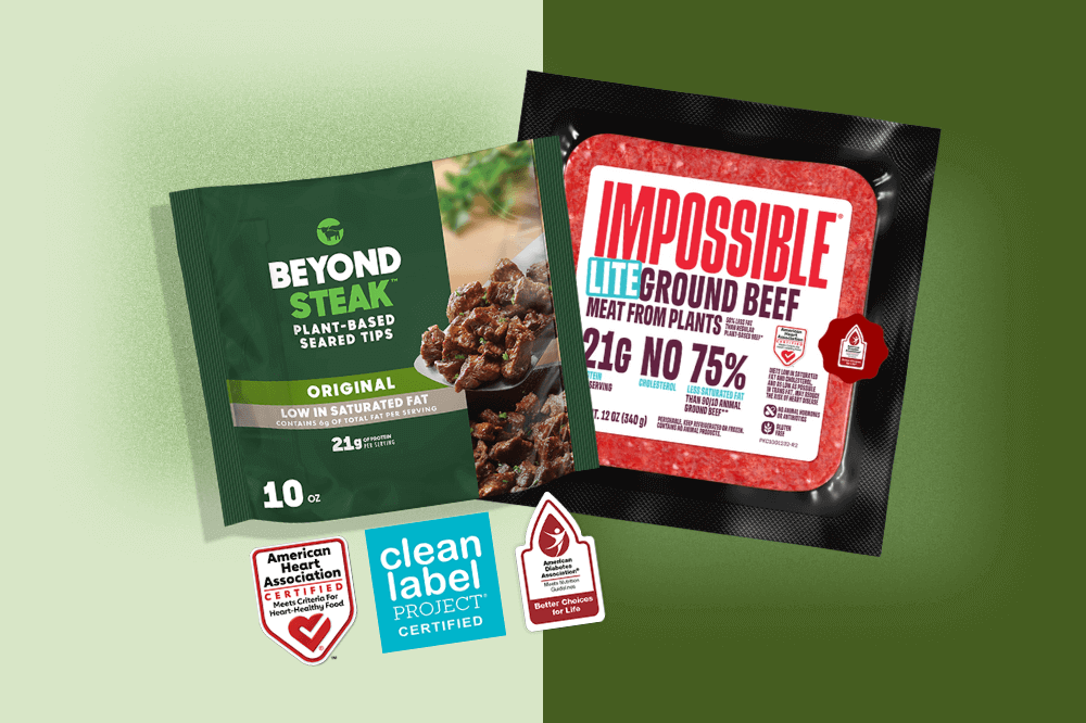  Visste du at Impossible Foods og Beyond Meat har helsemerkede produkter?