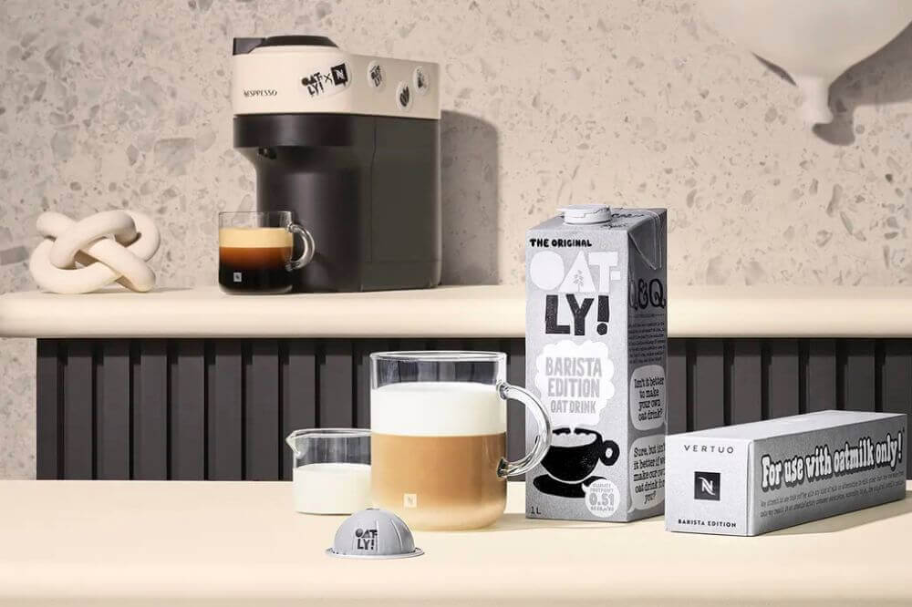  Nespresso lanserer ny havremelk kaffekapsel i samarbeid med Oatly