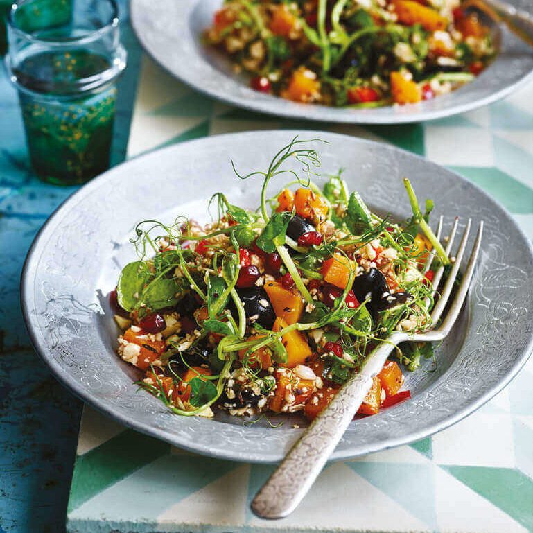  Blomkål-couscous med butternut og granateple