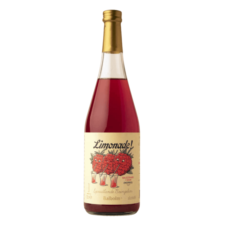 Balholm Limonade Bringebær.