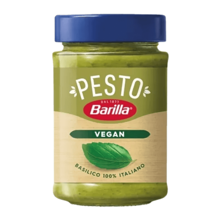 Grønn vegansk pesto fra Barilla.