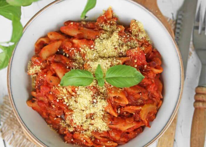 Vegansk one-pot pasta