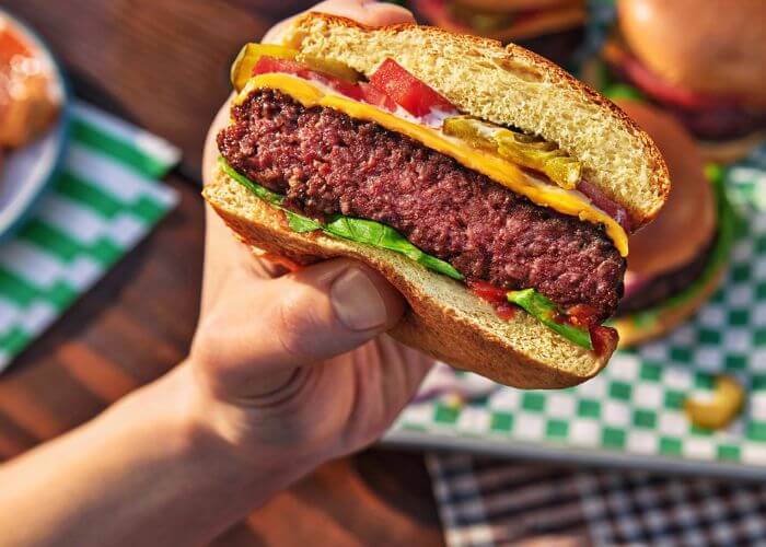 Plantebasert burger fra Impossible Foods